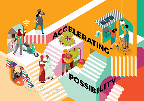 Accelerating Possibility – Marketing & Promotional / Illustration, 2019 MUSE Creative Awards Winner