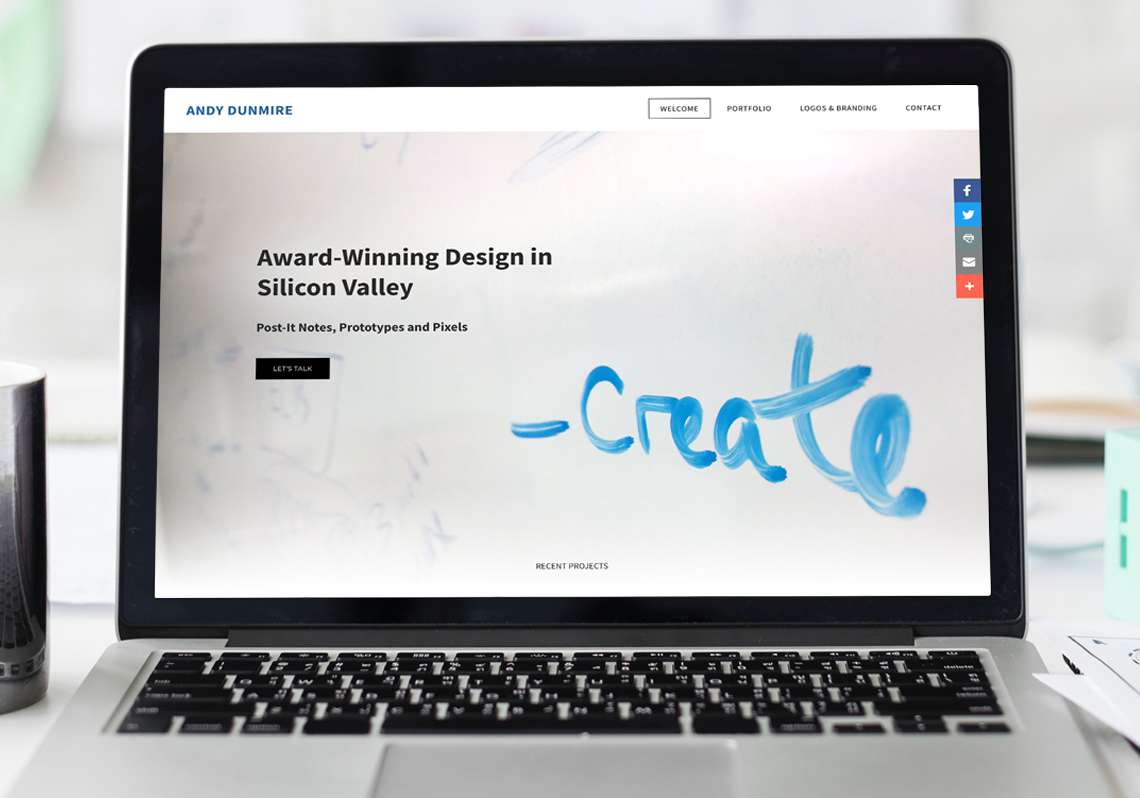 Andy Dunmire Portfolio Website – Website / Portfolio, 2019 MUSE Creative Awards Winner