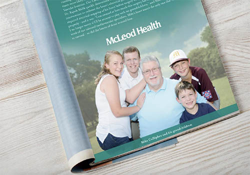 McLeod Health Patient Story Ad – Advertising / Magazine AD Single, 2019 MUSE Creative Awards Winner