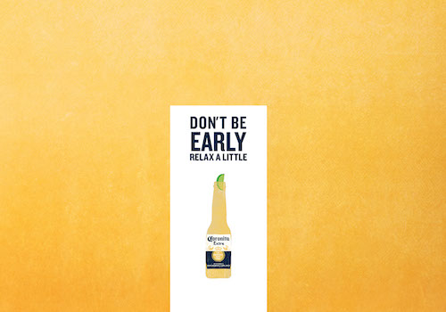 Don't Be Early – Student Submission / Student AD, 2019 MUSE Creative Awards Winner
