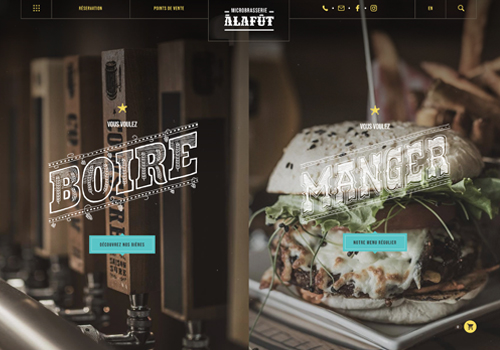 Microbrasserie A la Fut - Website – Website / E-Commerce, 2019 MUSE Creative Awards Winner