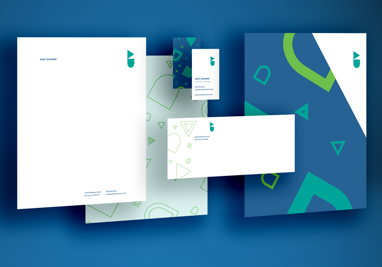 Andy Dunmire's Stationery – Corporate Identity / Brand Identity, 2019 MUSE Creative Awards Winner